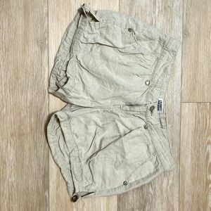 Tan safari shorts Size 4